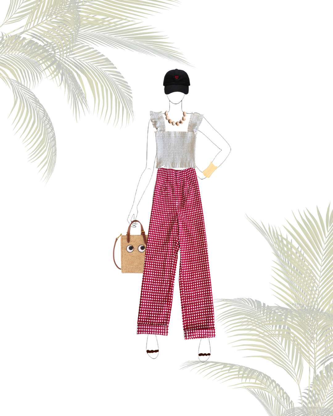 The Picnic Pant - Red