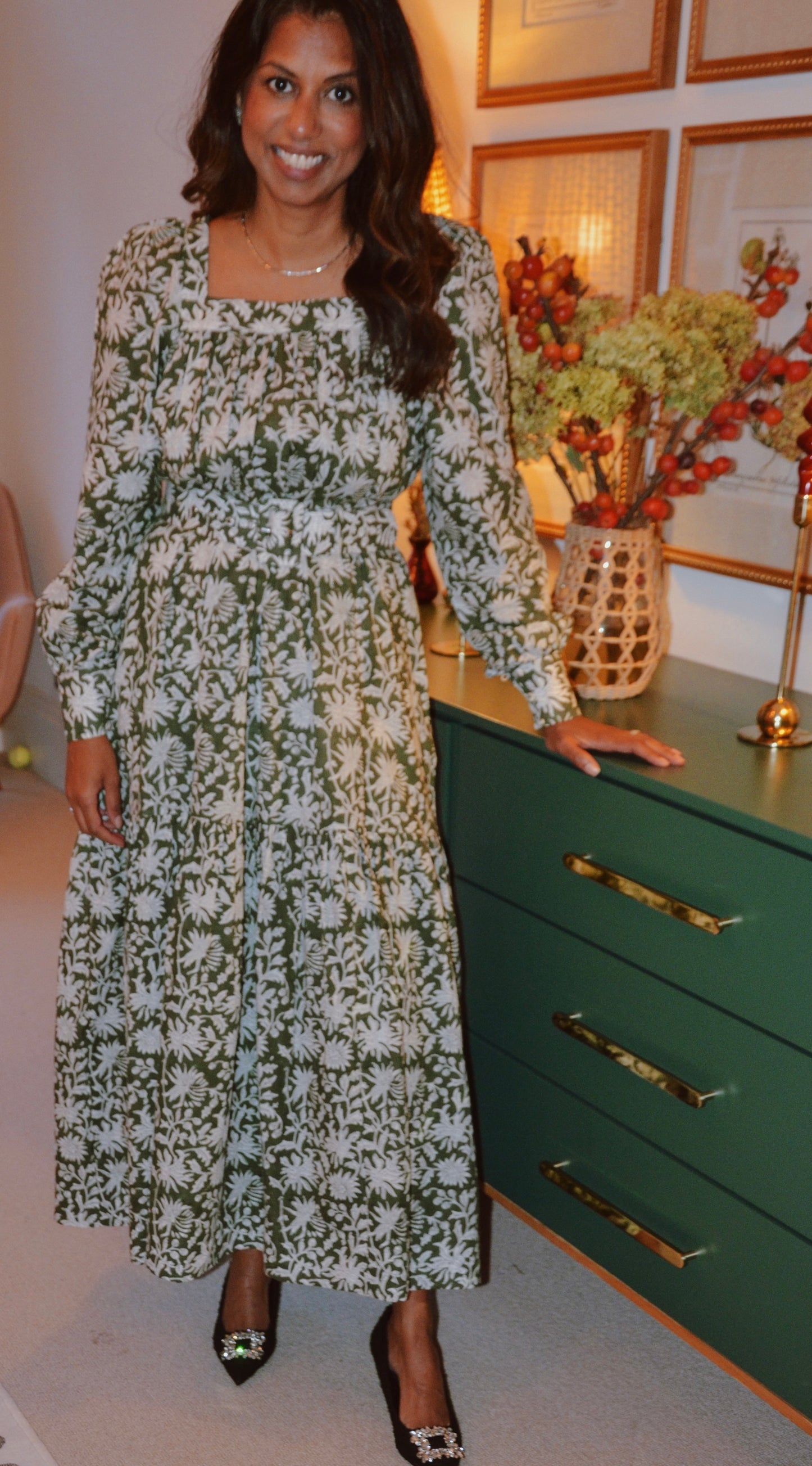 Beatrice Dress - Pine