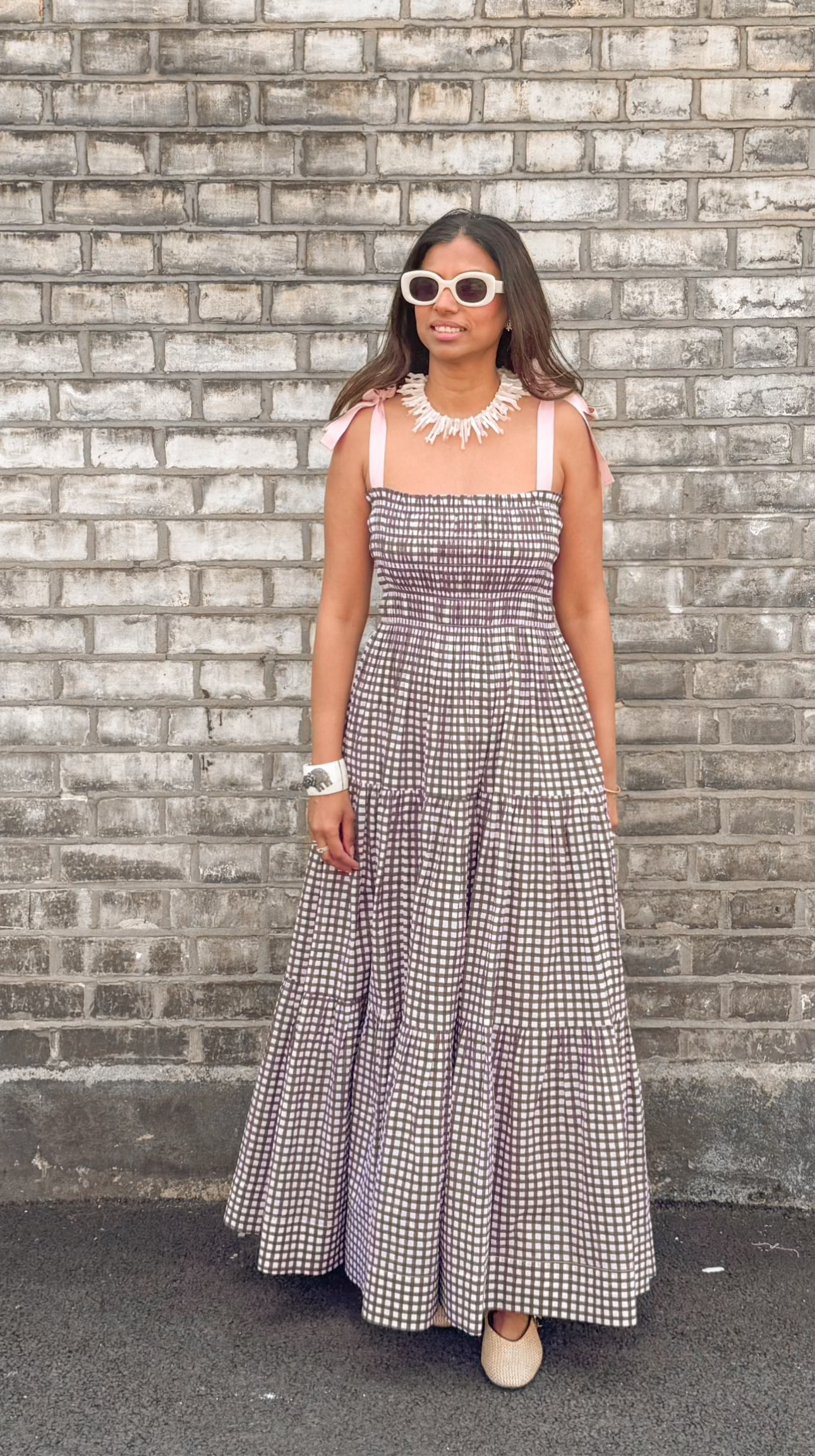 Lilly Dress -Chocolate Checks