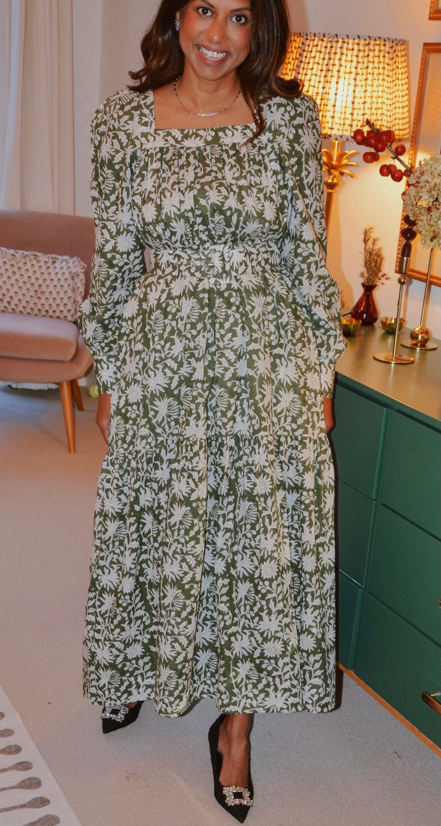 Beatrice Dress - Pine