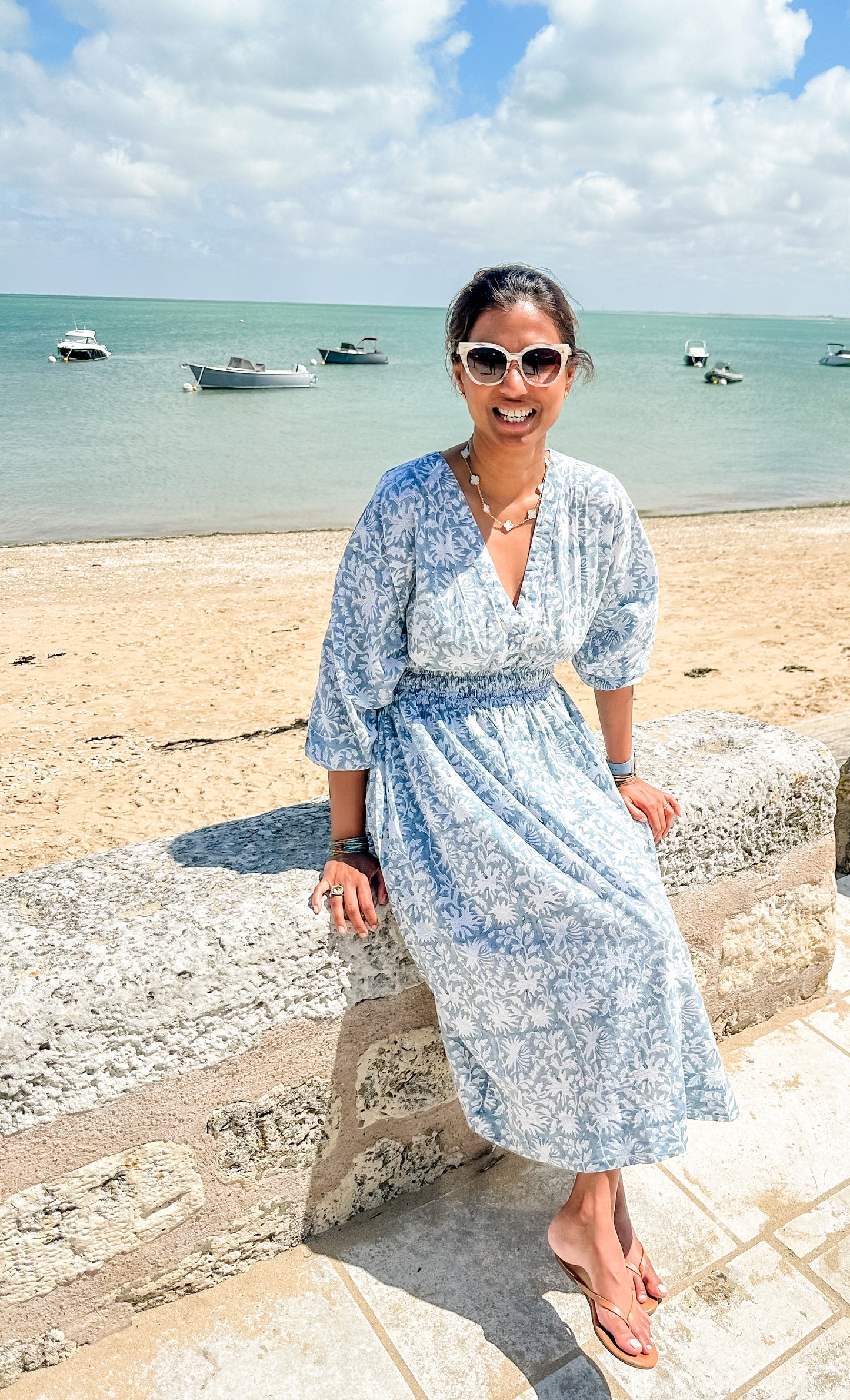 Brigitte Dress Blue