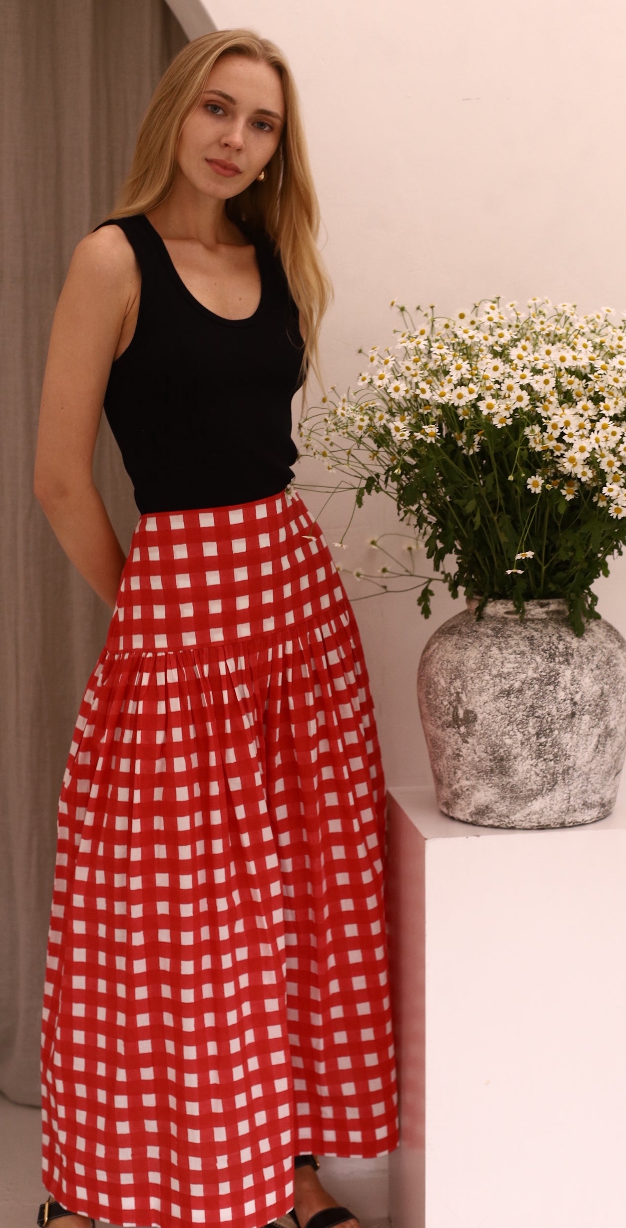 The Tessa Skirt - Red