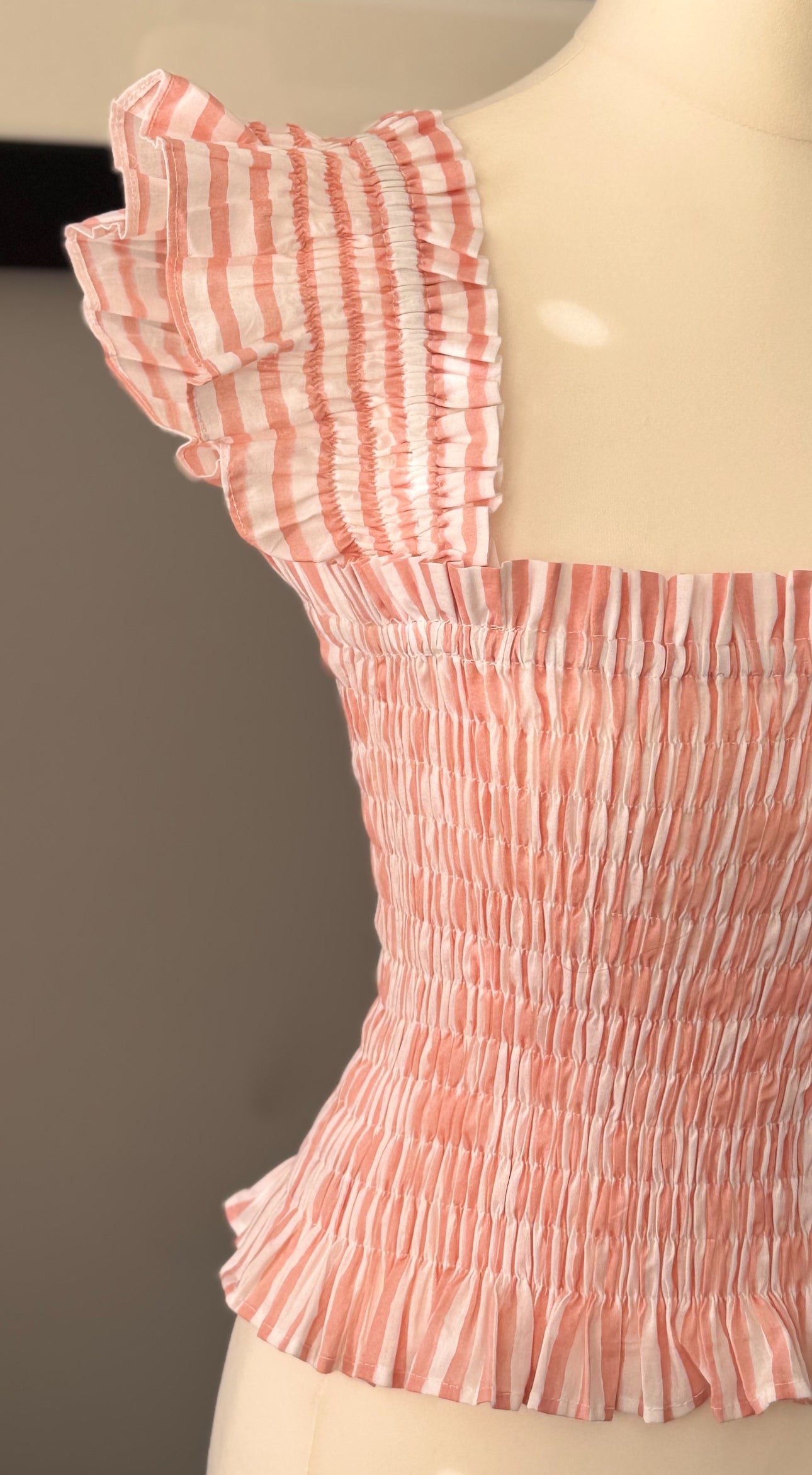 The Lola Top  Salmon