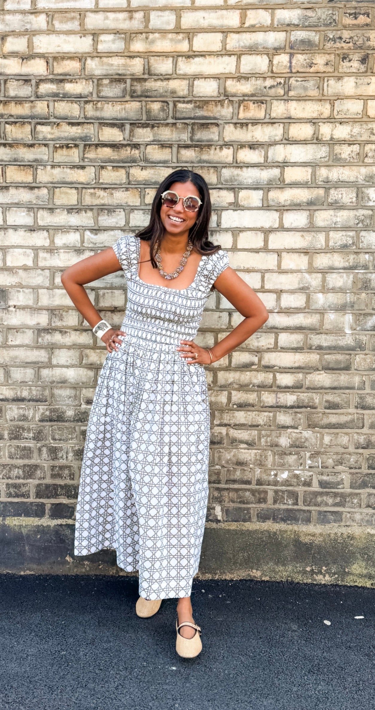 The Tilly Dress - Olive Cane