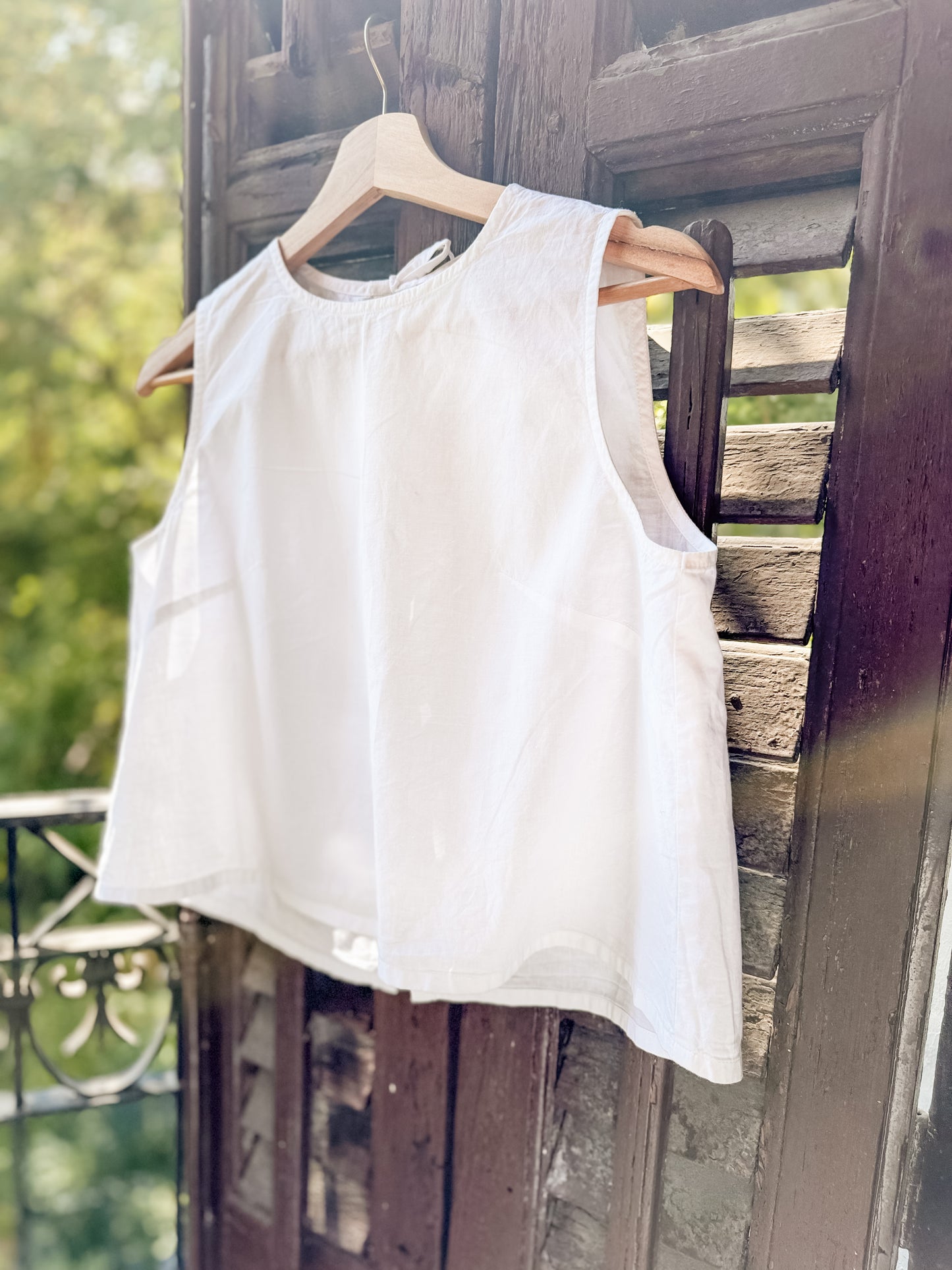 Nellie Back ties Top - Cotton