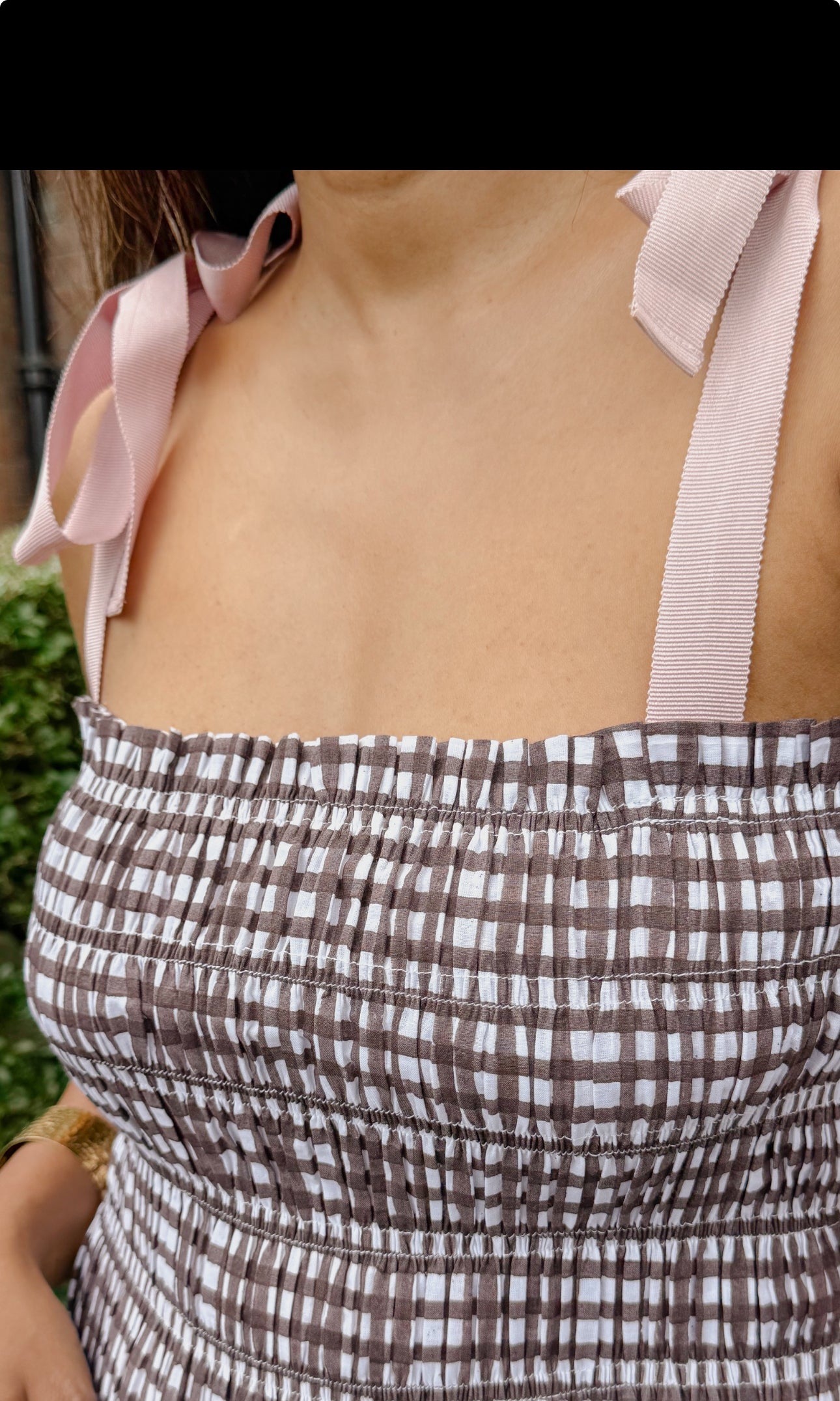 Lilly Dress -Chocolate Checks