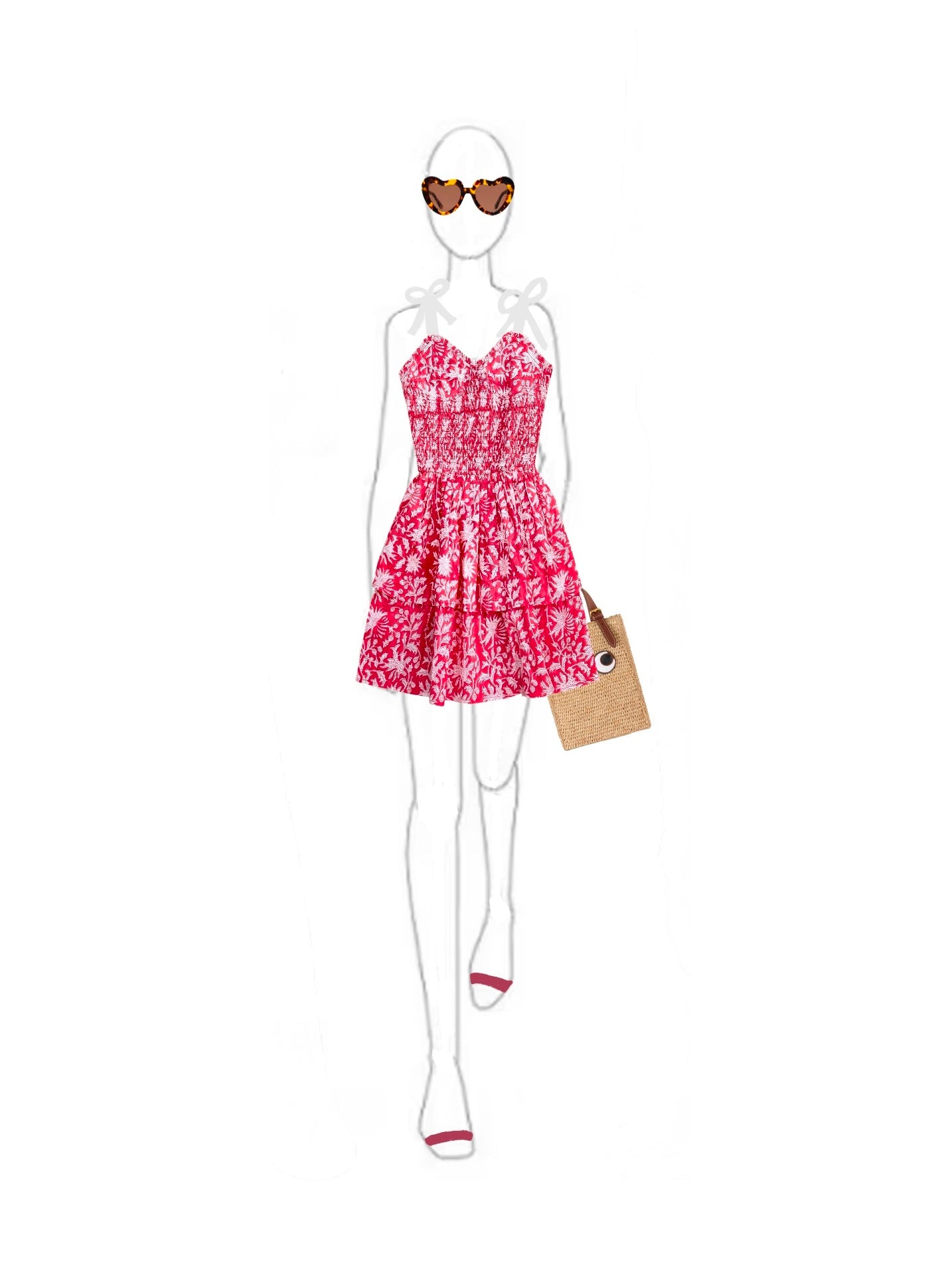 The Teen Winnie Dress - Red