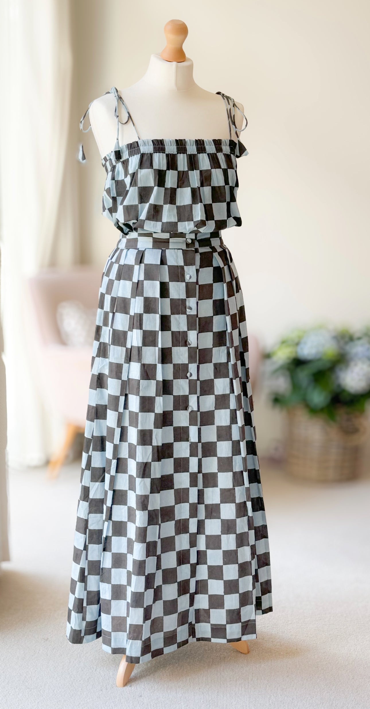 Elle Brown / blue Skirt