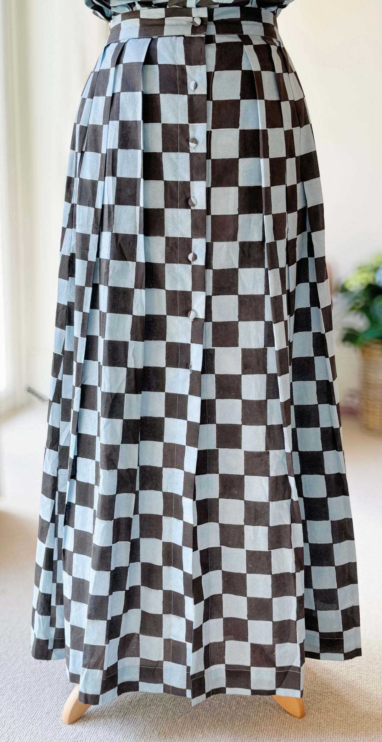 Elle Brown / blue Skirt