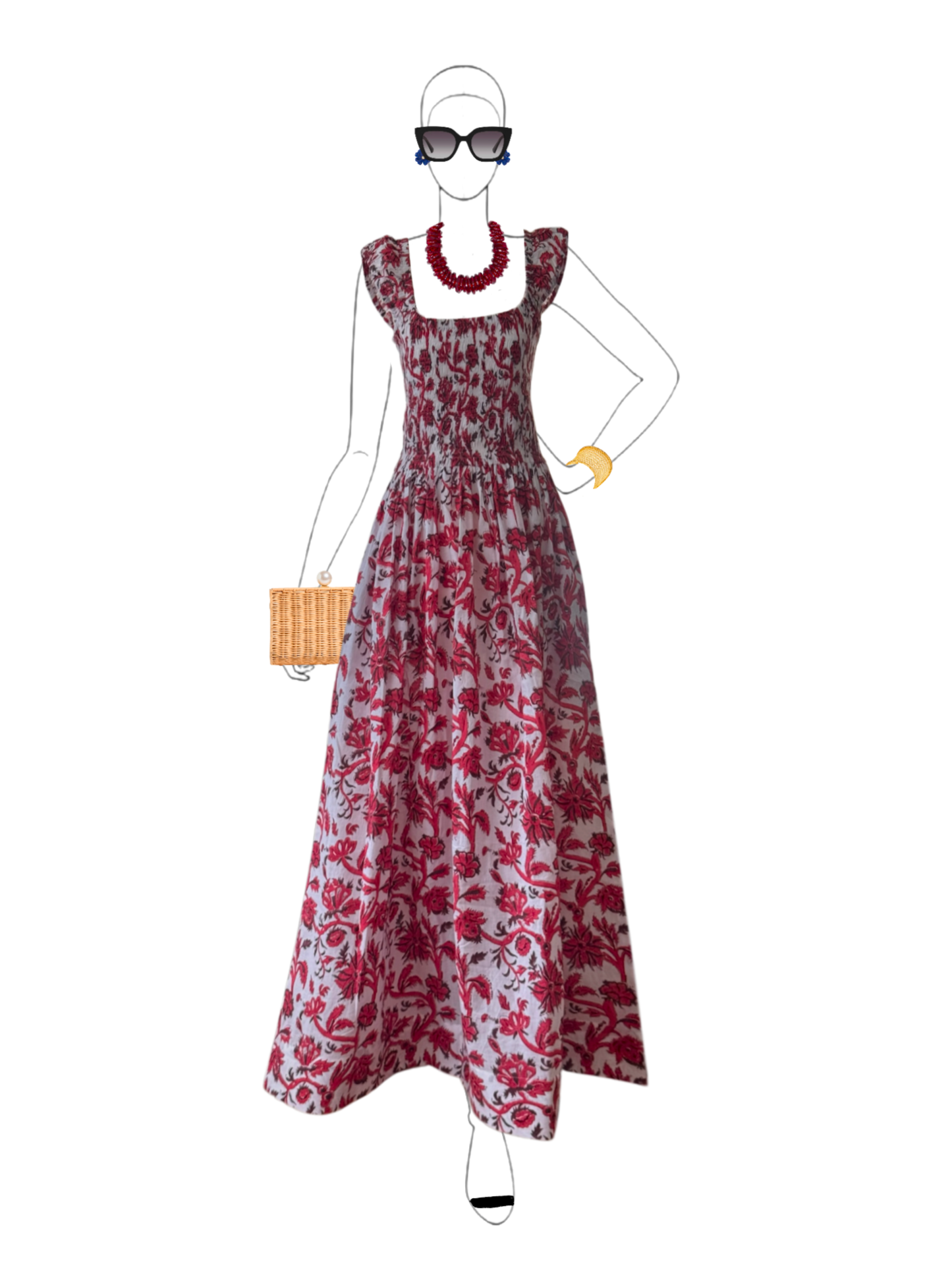 The Tilly Dress - Red