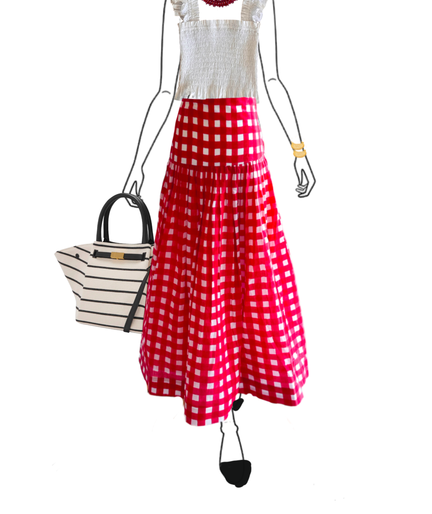 The Tessa Skirt - Red