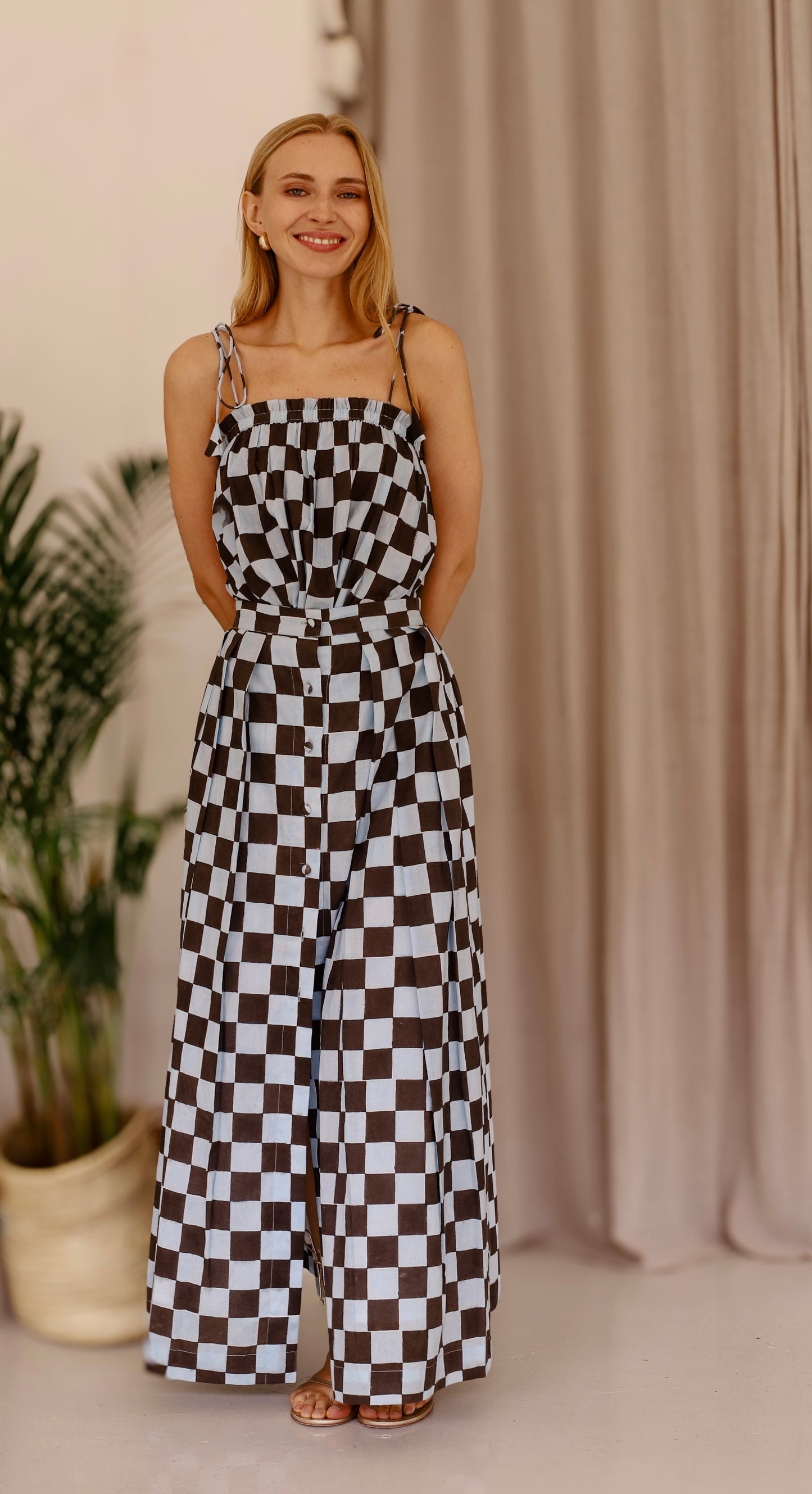 Elle Brown / blue Skirt