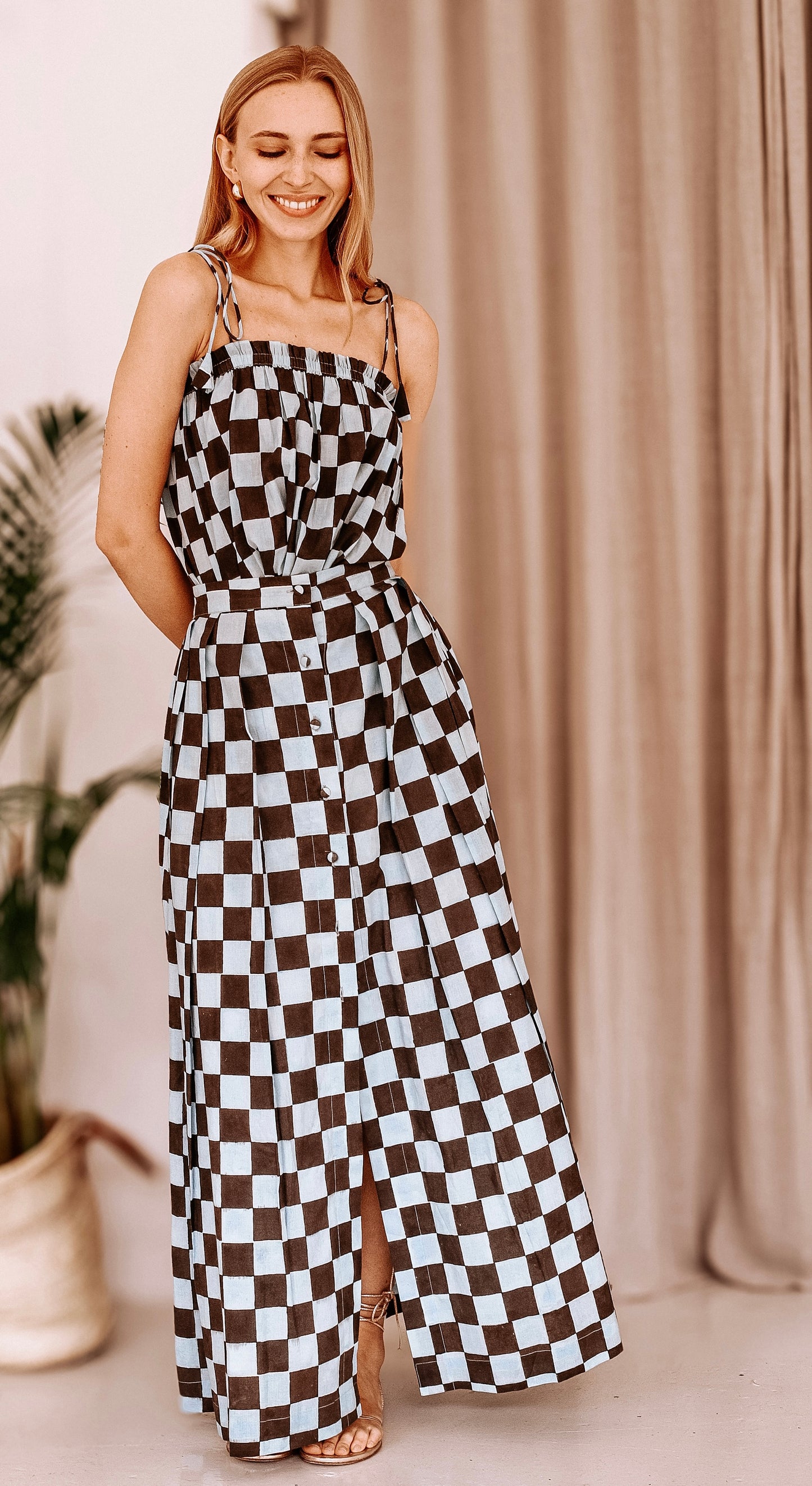 Elle Brown / blue Skirt