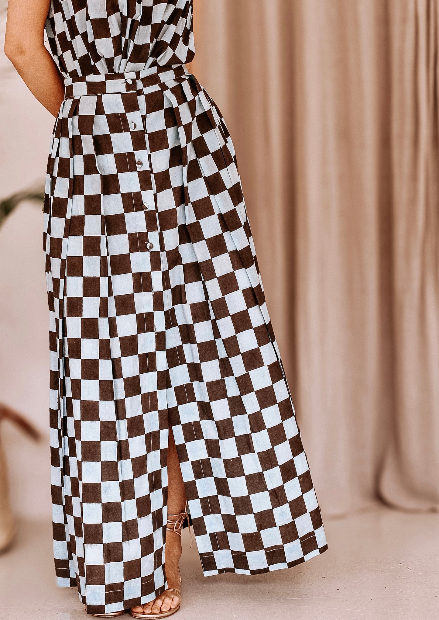 Elle Brown / blue Skirt