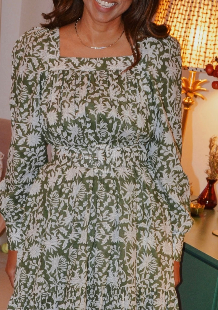 Beatrice Dress - Pine