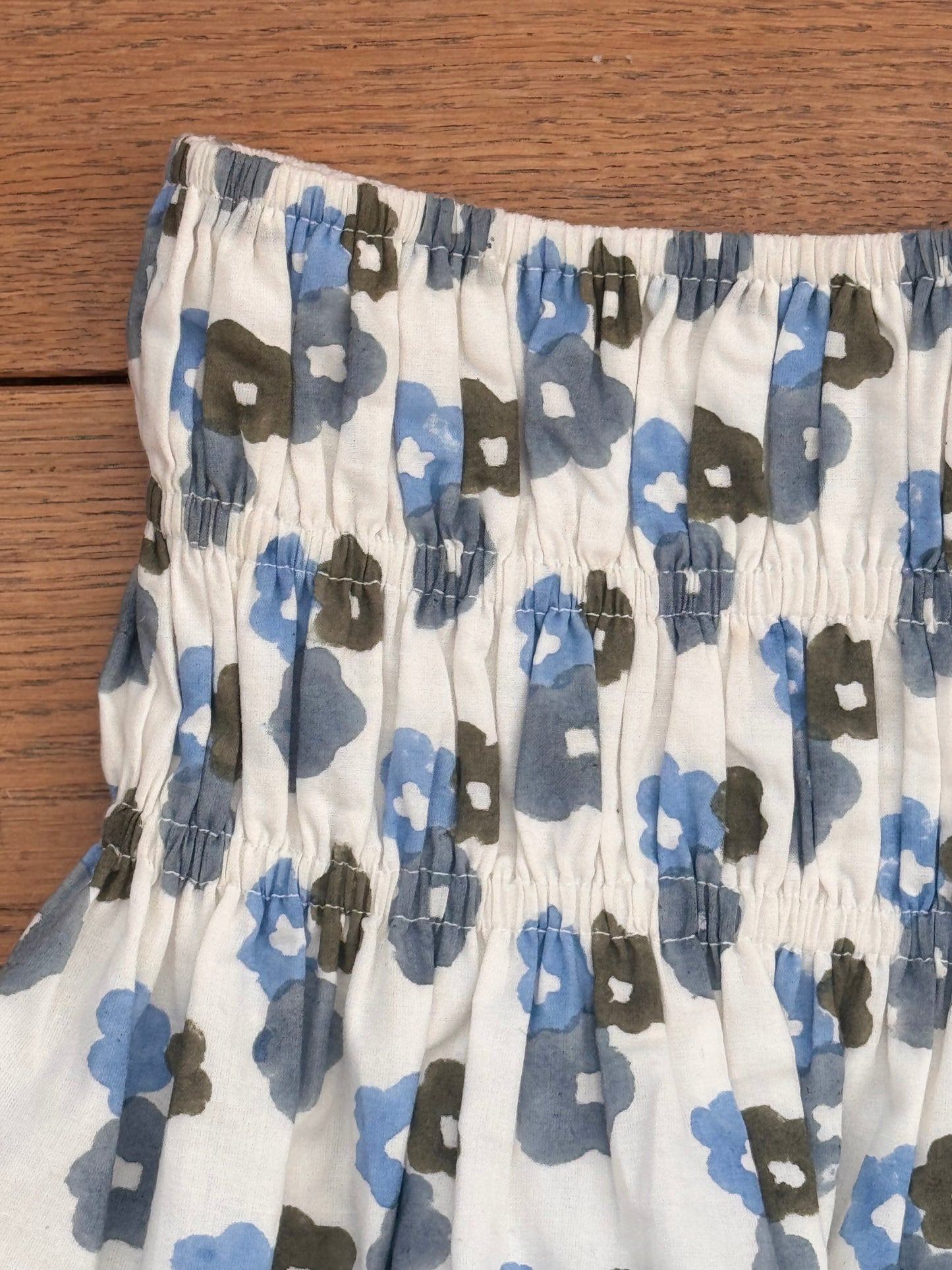 The Teen April Skirt - Blue/ Olive