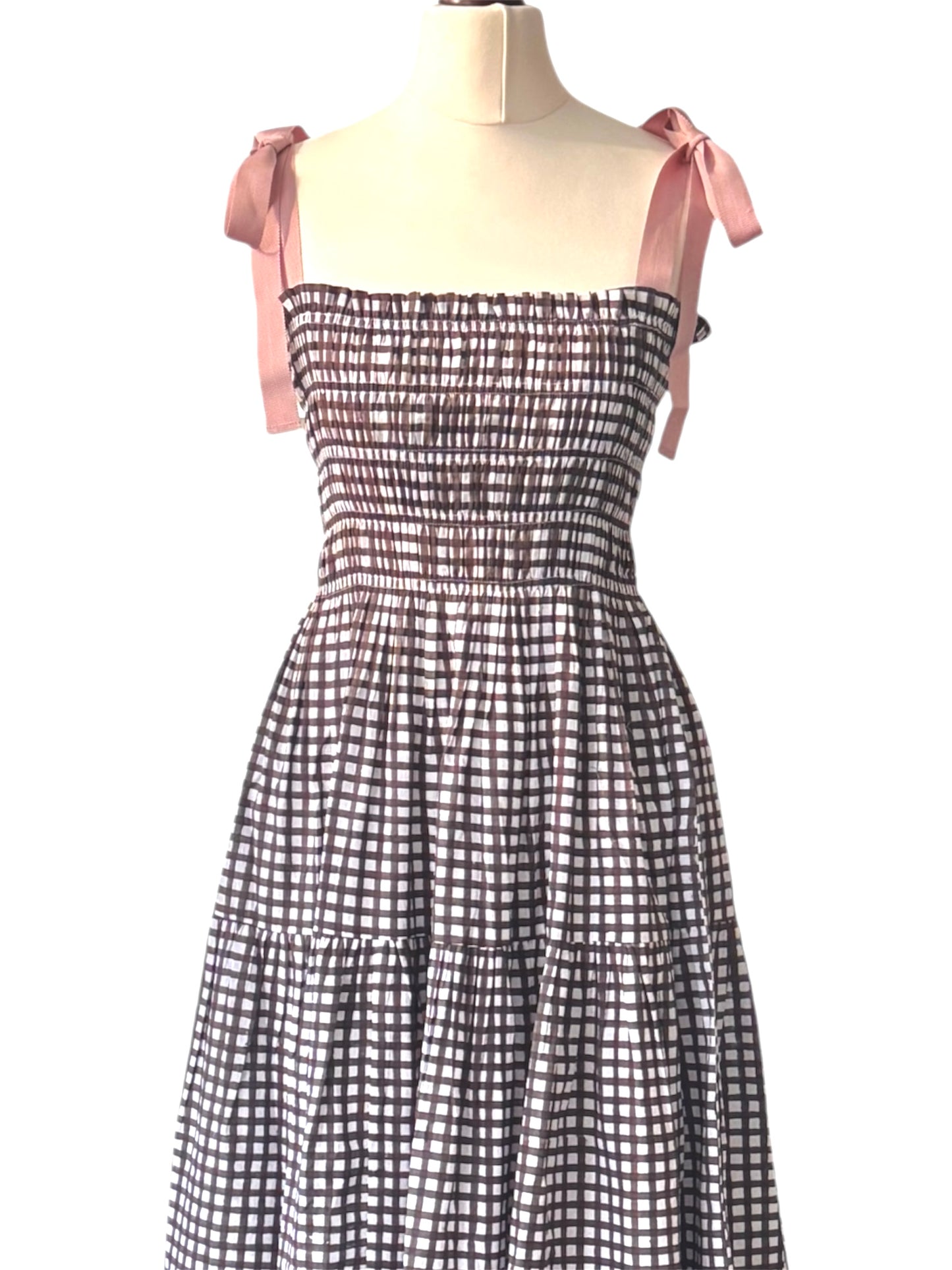 Lilly Dress -Chocolate Checks