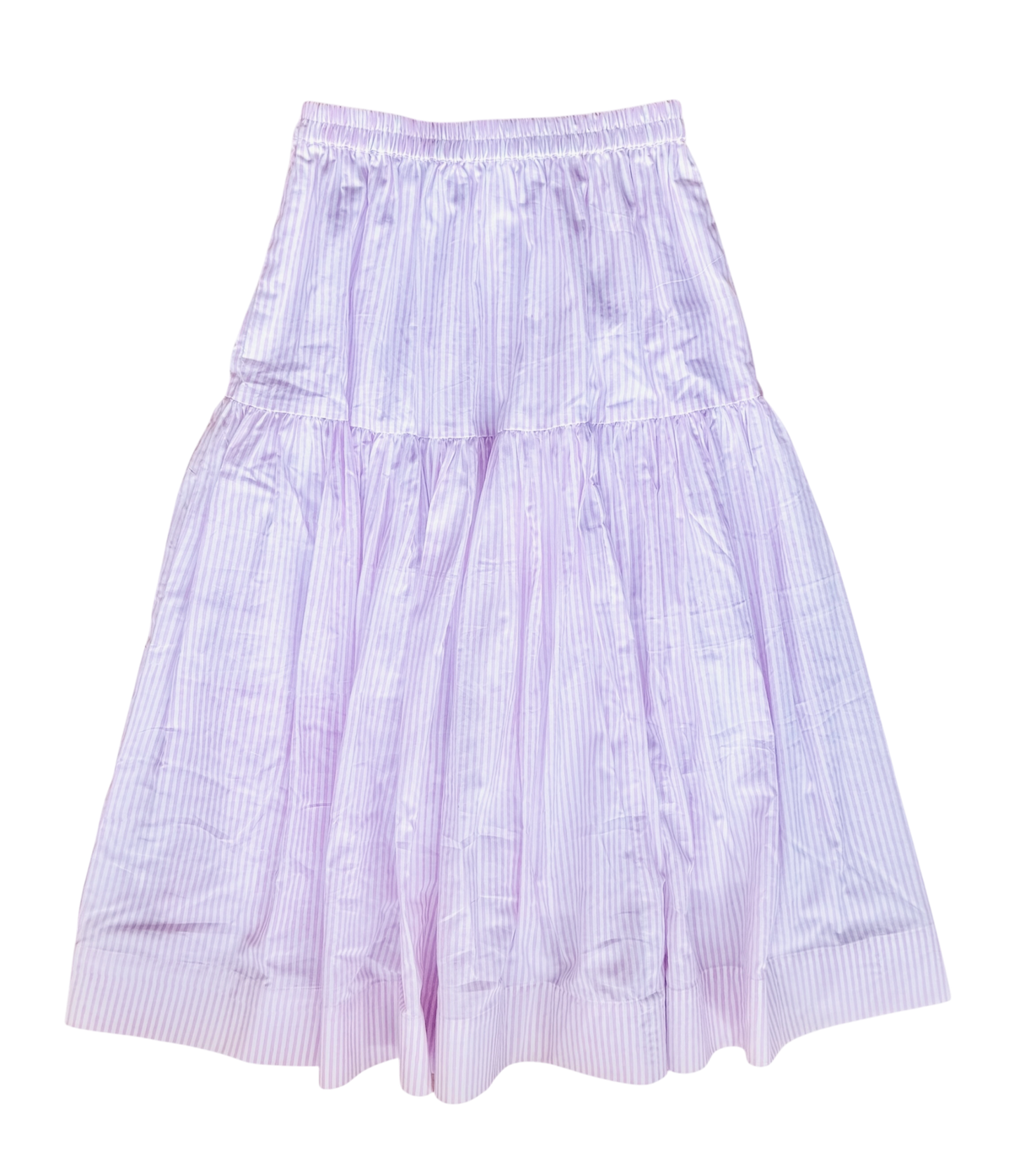 Greta Skirt - Light Mauve Stripes