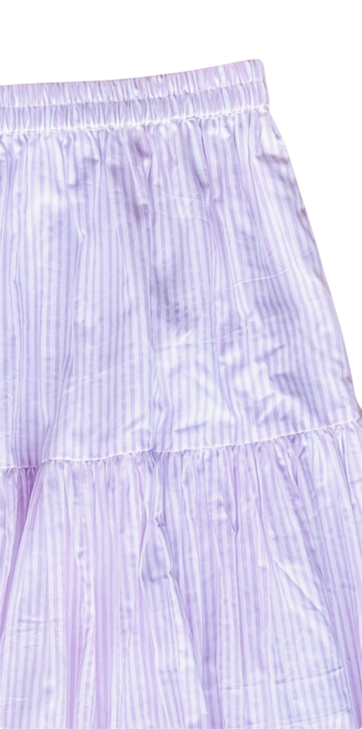 Greta Skirt - Light Mauve Stripes