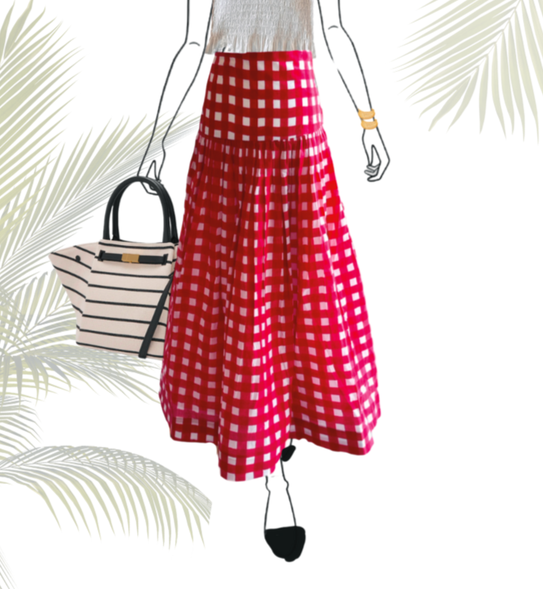 The Tessa Skirt - Red