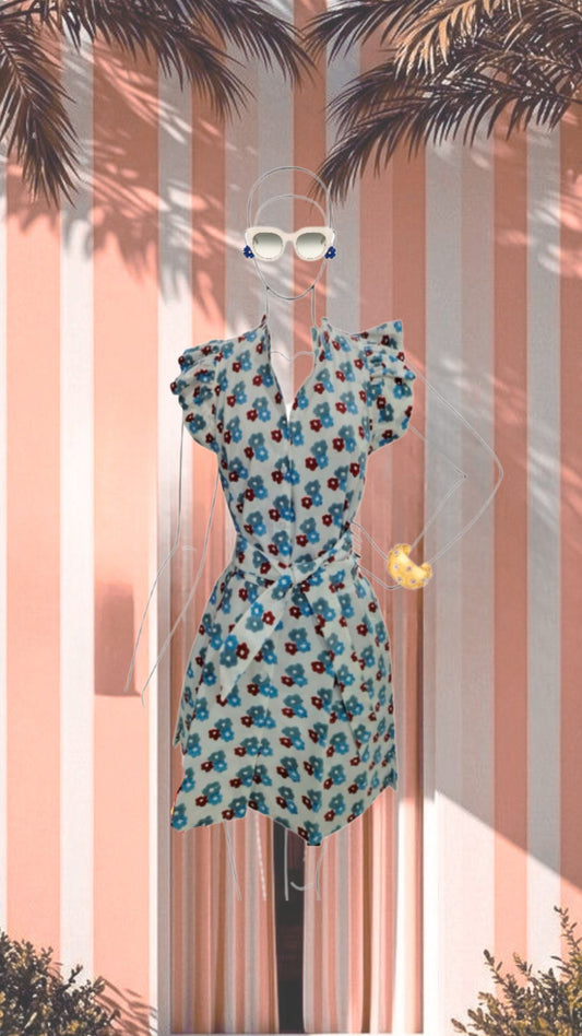 The Mini Petra Coffee Dress ( Red)