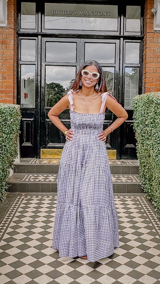 Lilly Dress -Chocolate Checks