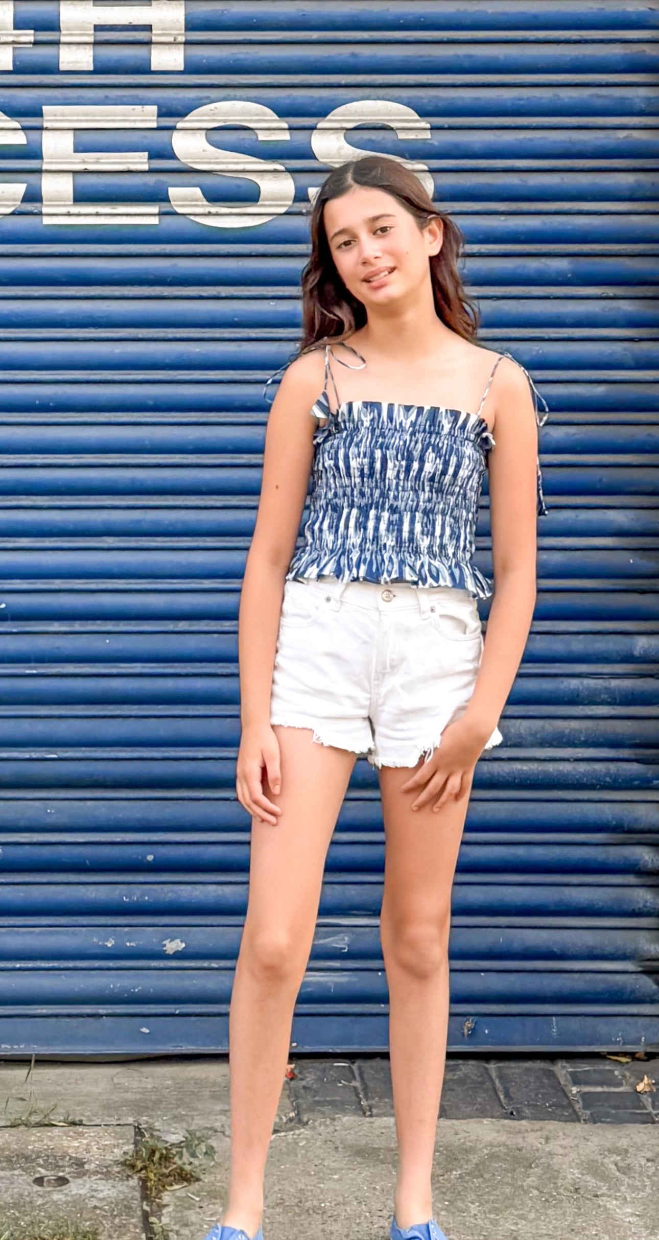 The Teen Poppy Top - Blueberry