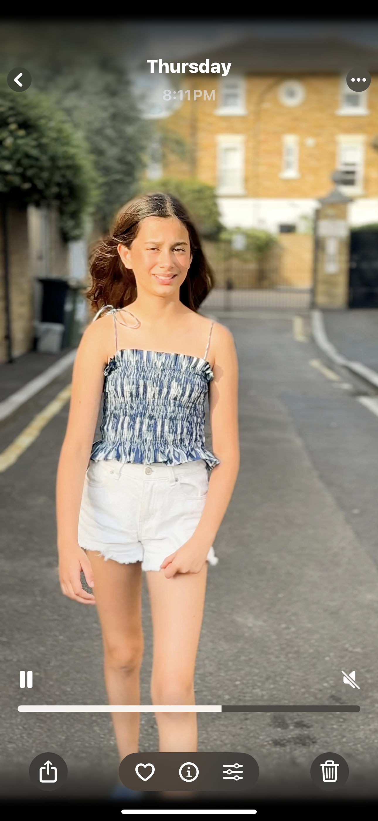 The Teen Poppy Top - Blueberry