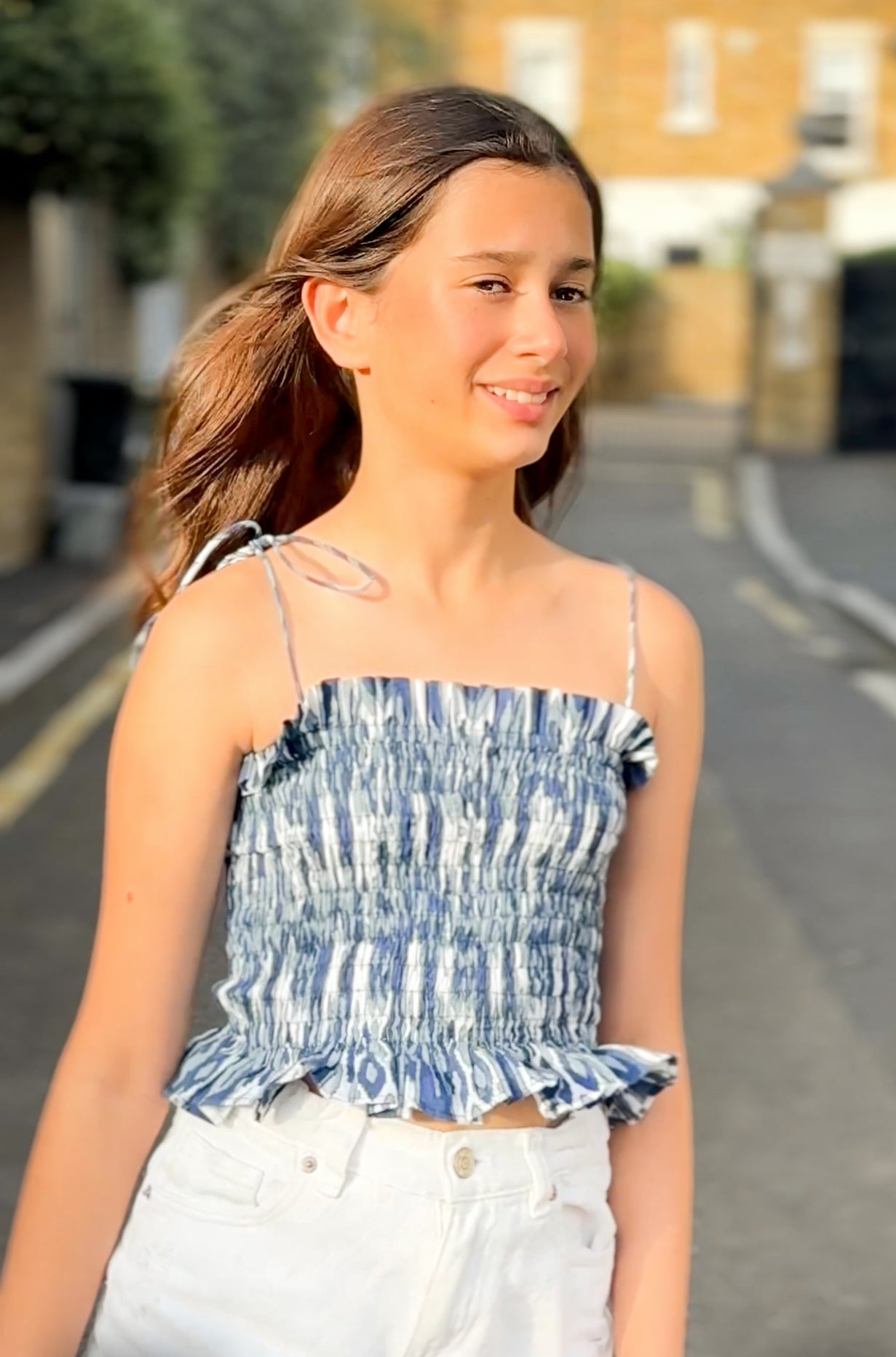 The Teen Poppy Top - Blueberry