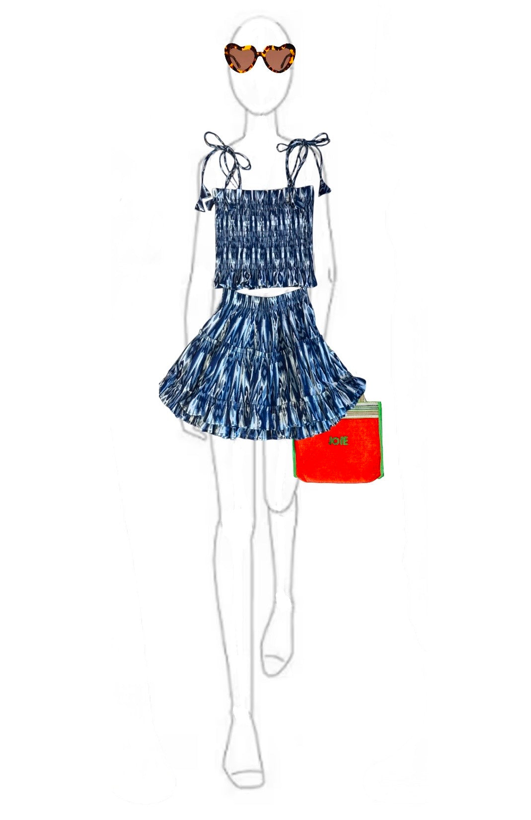 The Teen  Mimi Skirt - Blueberry