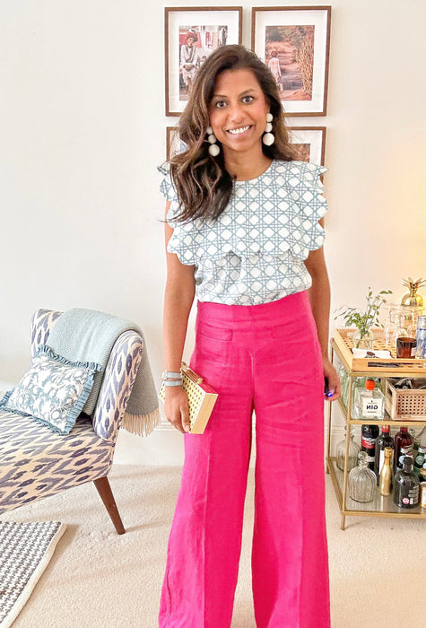 Kate Top blue Cane