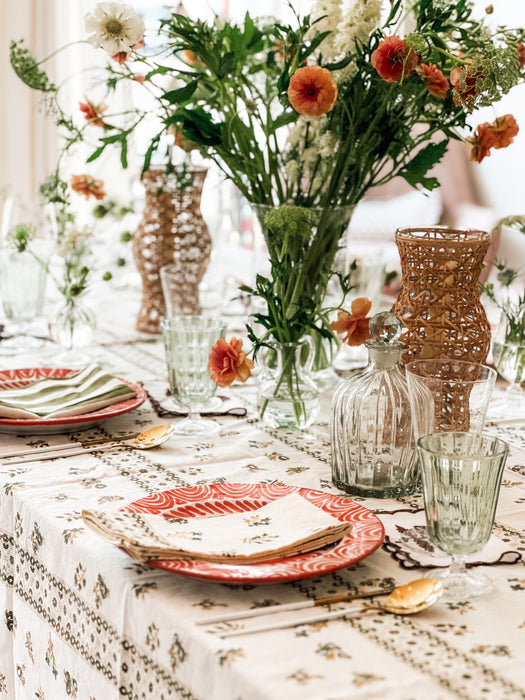 Piccoli Fiori Wheat Tablecloth