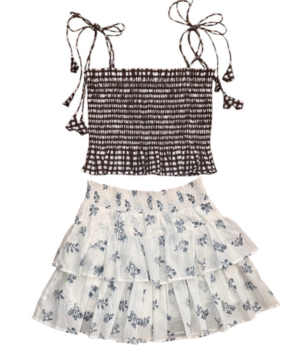 The Teen Summer Skort -Blue