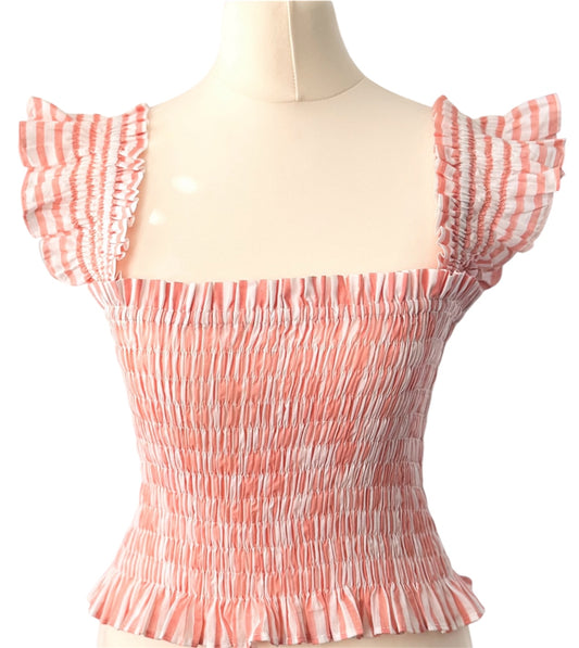 The Lola Top  Salmon