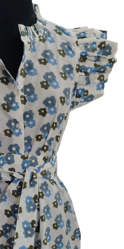 The Mini Petra Coffee Dress ( blue)