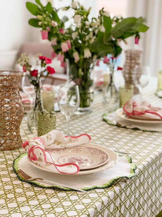 Green Cane Tablecloth