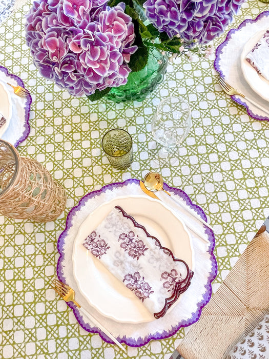 Green Cane Tablecloth