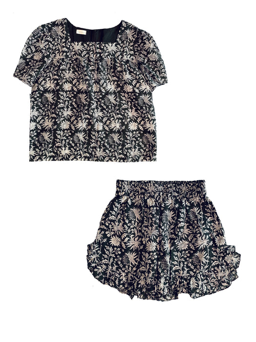 Claire short set in Black